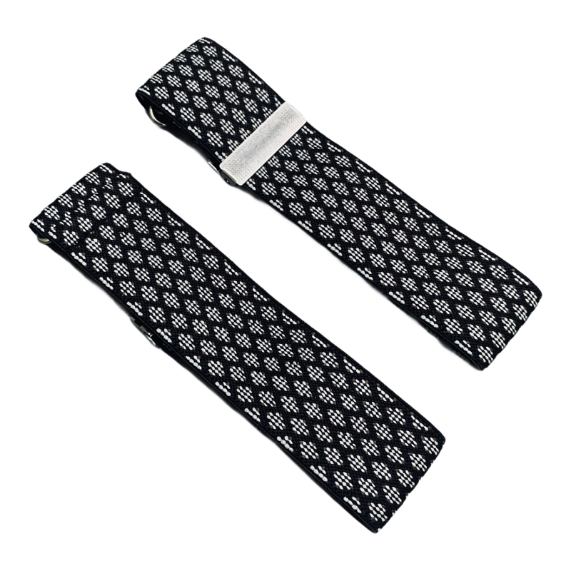 Černý držák rukávu košile Dots 