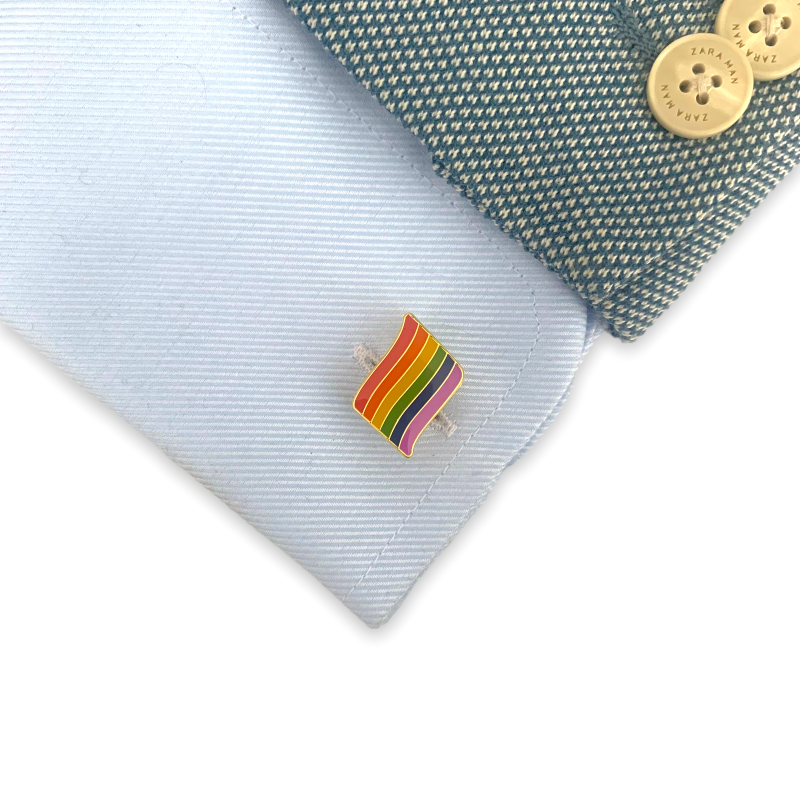Manžetové knoflíčky Vlajka LGBT 