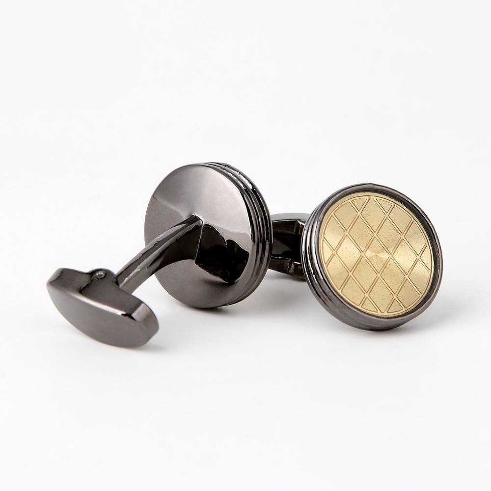 Manžetové knoflíčky Gunmetal grill