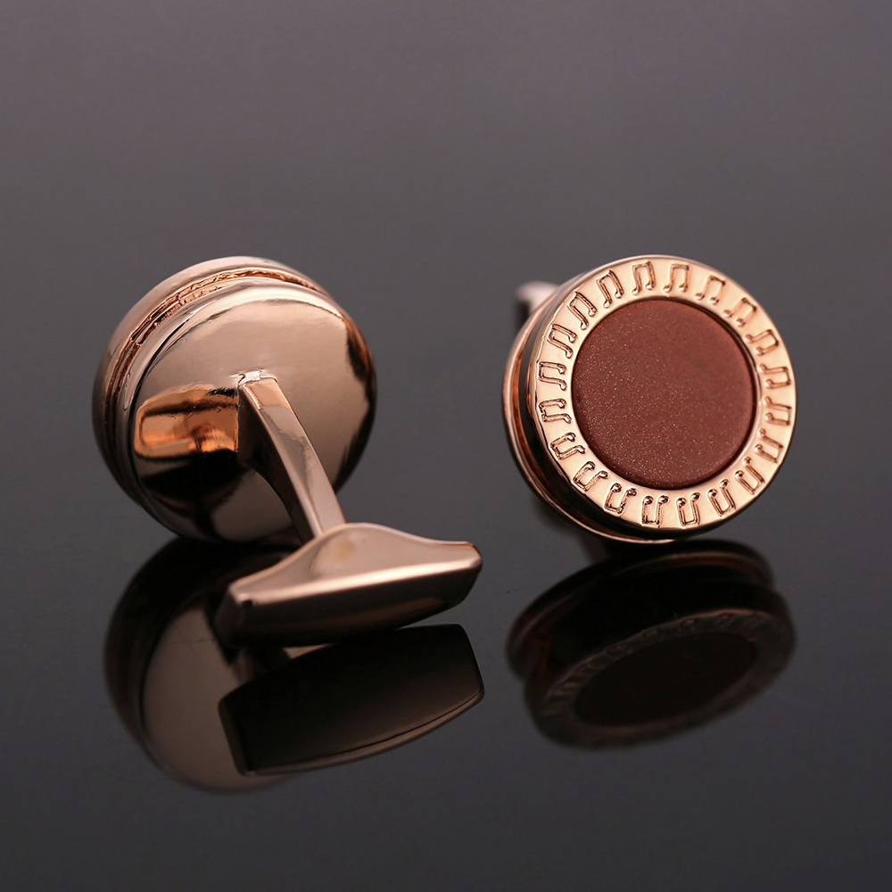 Manžetové knoflíčky Brown stars 