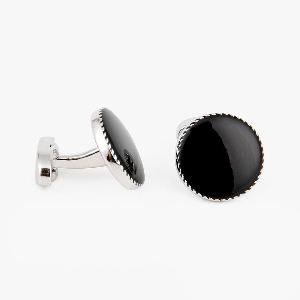 Manžetové knoflíčky Black rotary