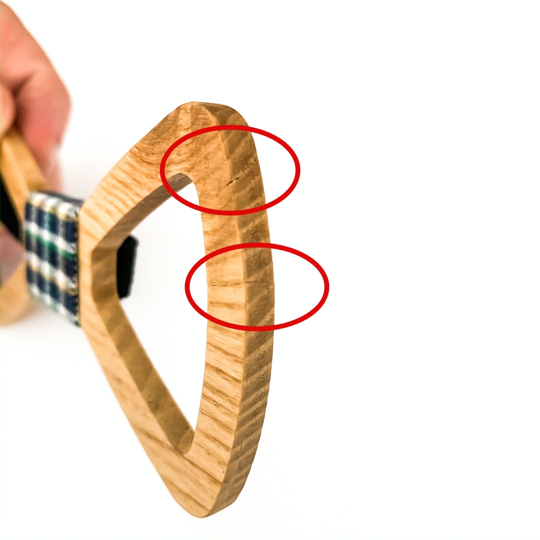 Dřevěný pánský motýlek Vrtule Color - II. jakost 