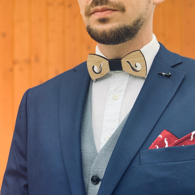 Dřevěný pánský motýlek Fajfka 