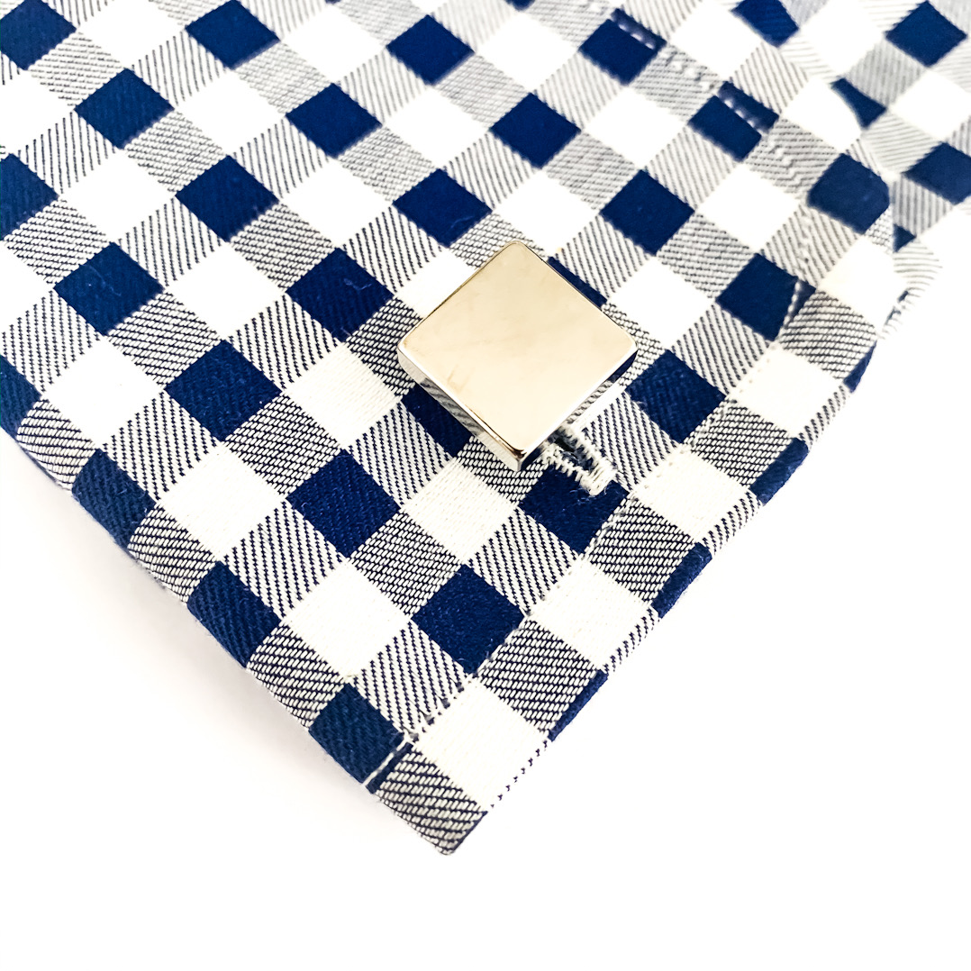 Stříbrný set - spona na kravatu a manžetové knoflíčky Square 