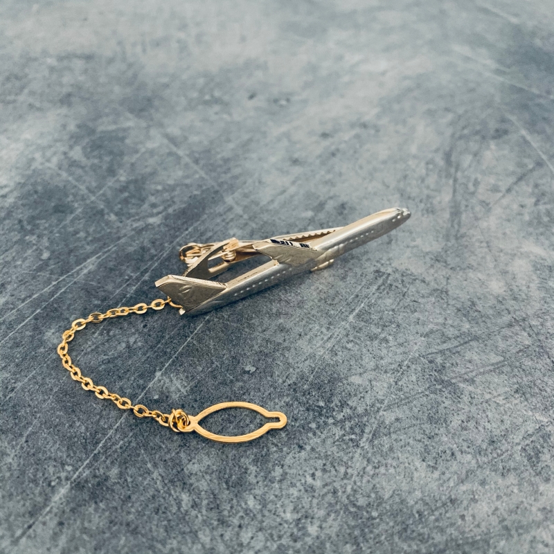 Spona na kravatu Letící letadlo 