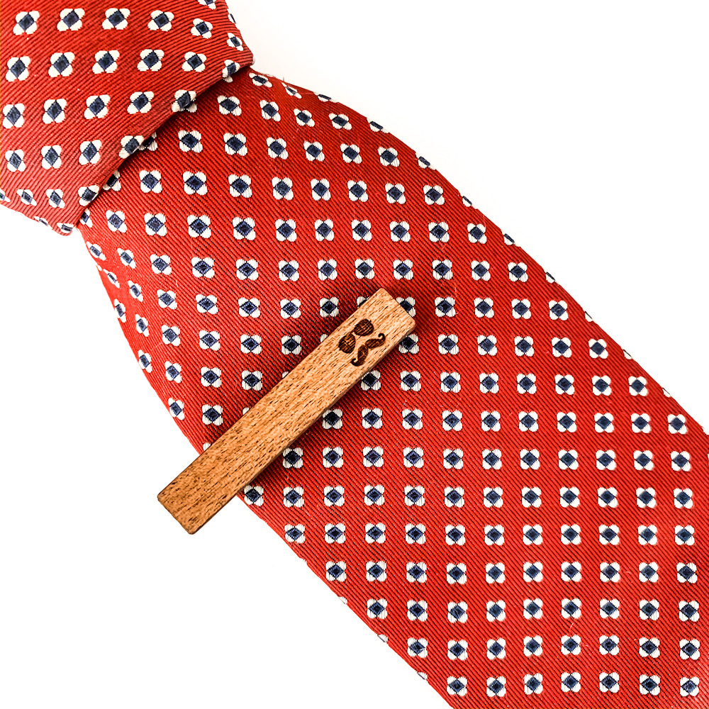 Dřevěný set - spona na kravatu a manžetové knoflíčky Wood Gentleman 
