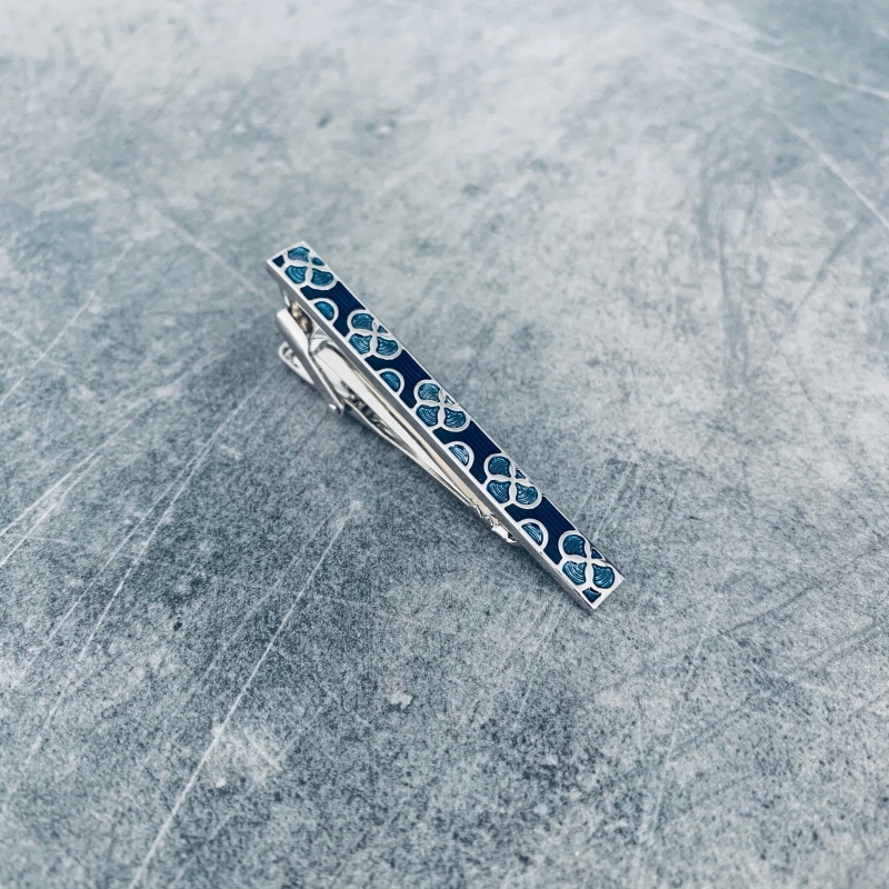 Spona na kravatu Blue emblems 