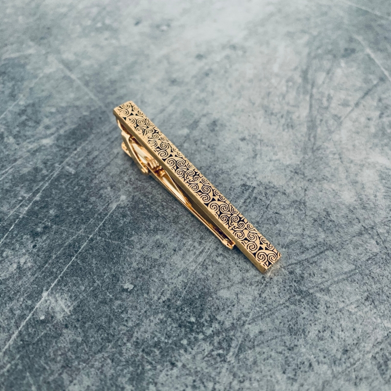 Spona na kravatu Gold ornaments 