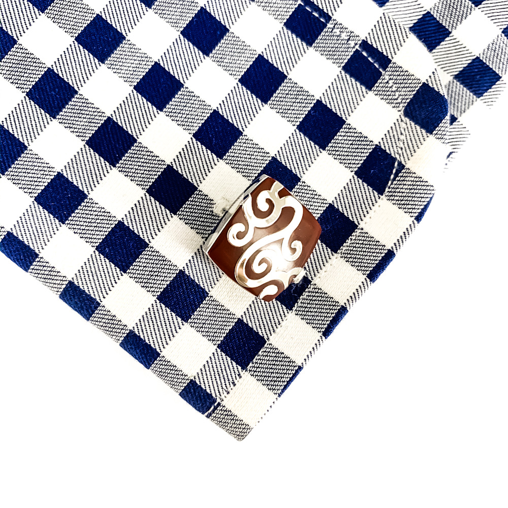 Manžetové knoflíčky Brown vintage