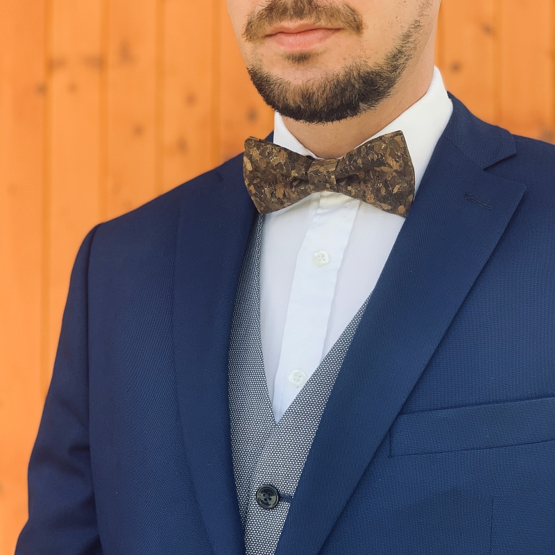 Pánský motýlek Korek Gold 