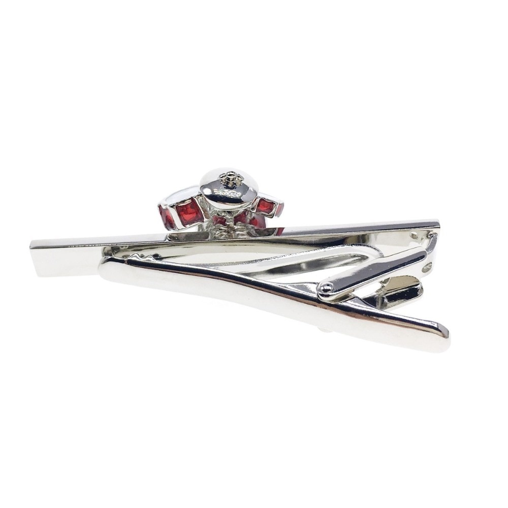 Stříbrná spona na kravatu Bicí - buben 