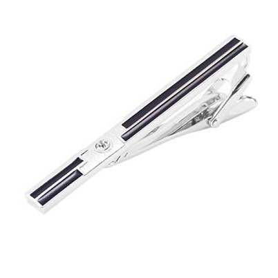 Spona na kravatu Cubic černá 