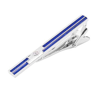 Spona na kravatu Cubic modrá 