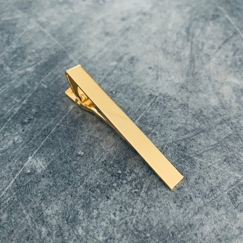Zlatá spona na kravatu Simple 