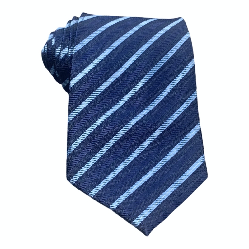 Modrá kravata Pruhy 