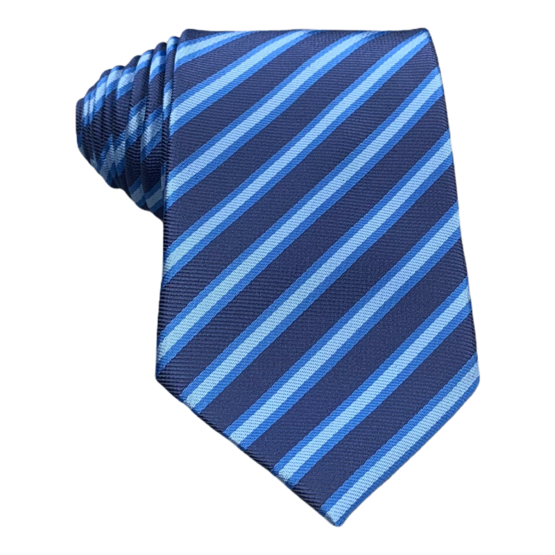 Modrá kravata Pruhy I.
