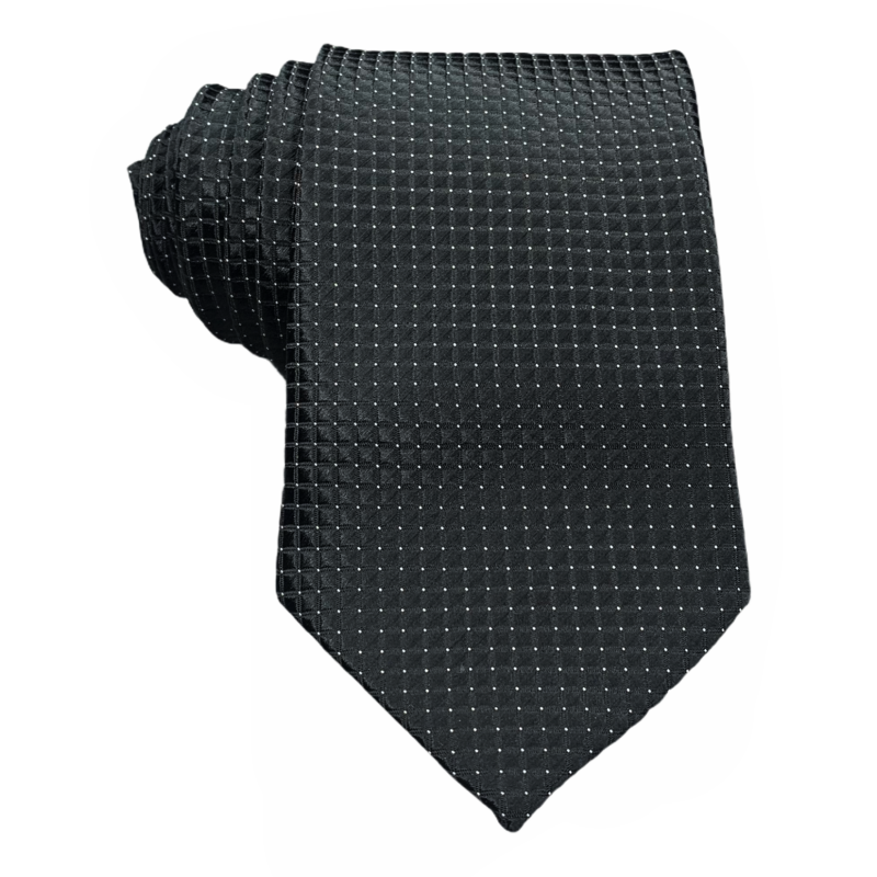 Černá kravata Dots