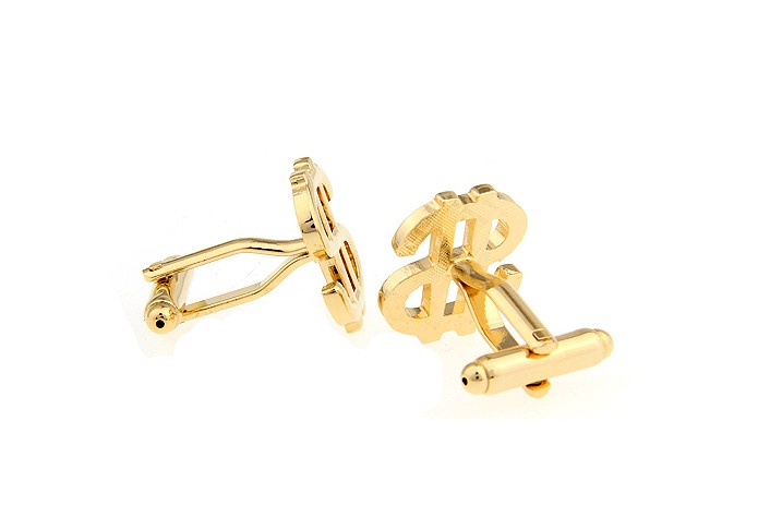 Manžetové knoflíčky Dolar symbol zlatý