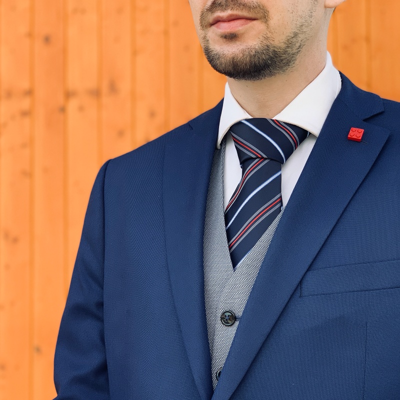 Brož Červená kostička stavebnice 