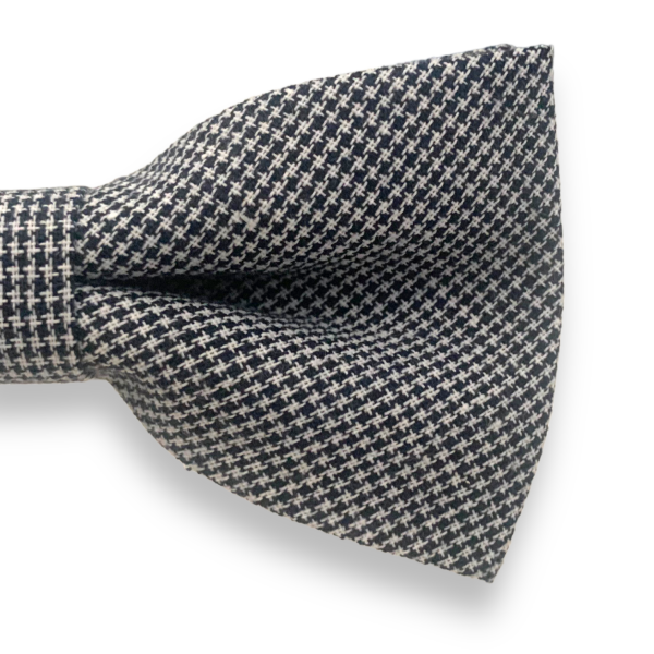 Modro - bílý motýlek Houndstooth