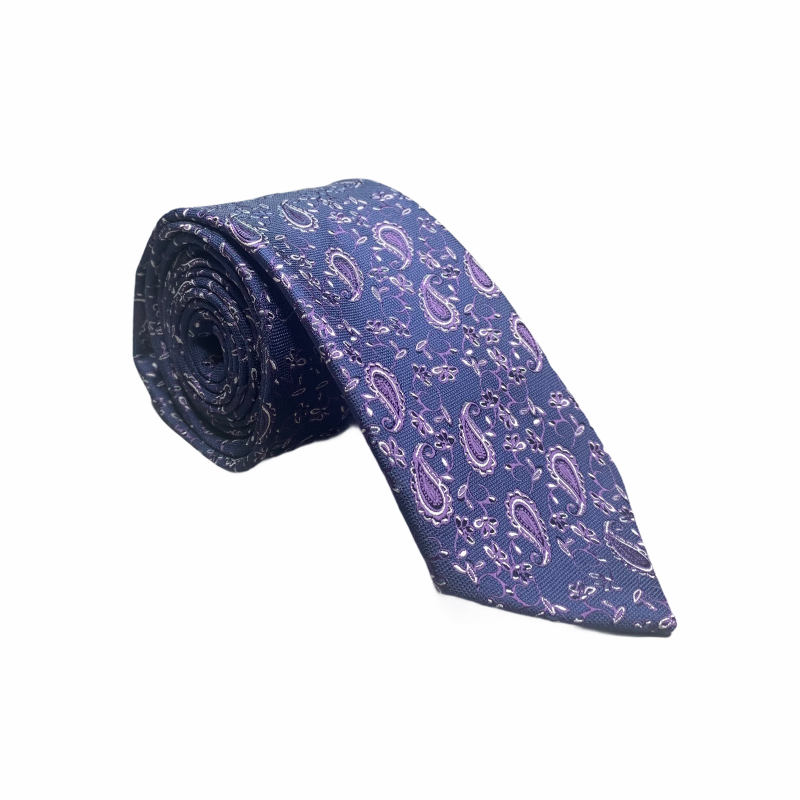 Modrá kravata Marks Spencer Flower abstrakt 