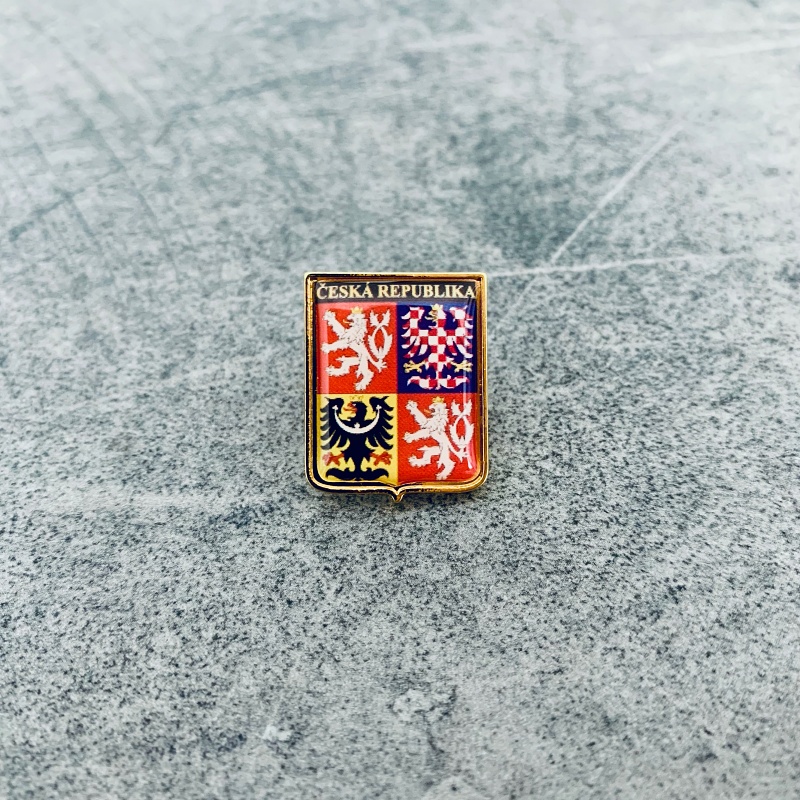 Zlatá brož Státní znak České republiky 