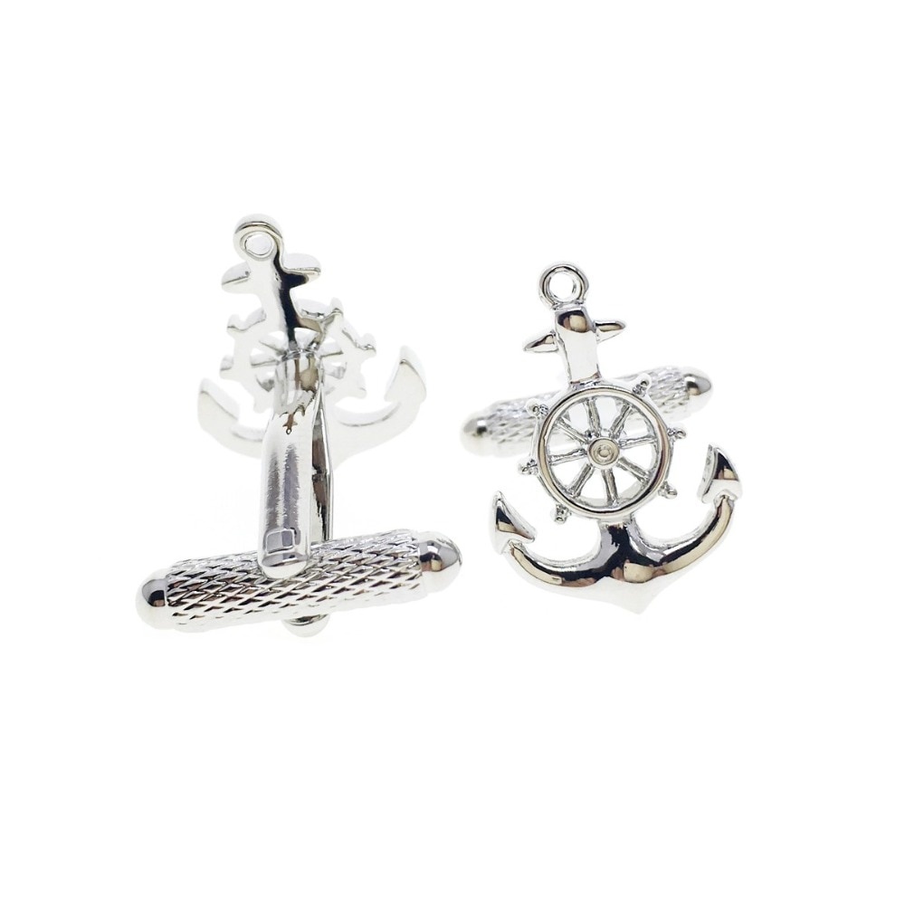 Manžetové knoflíčky Kotva s kormidlem 