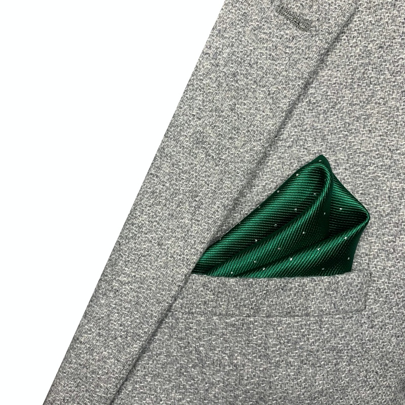 Zelený kapesník do saka Dot