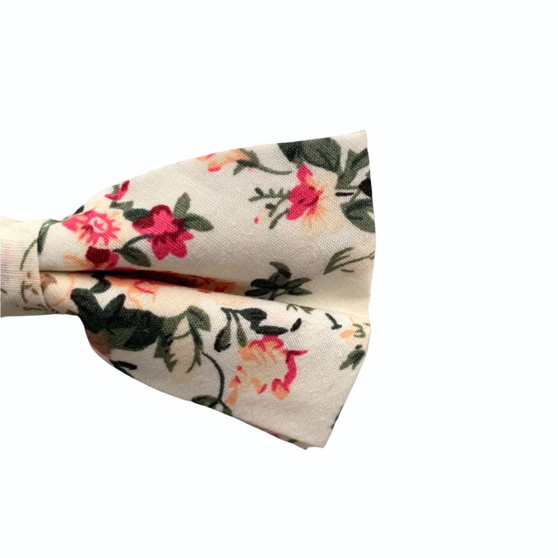 Bílý pánský motýlek Růže 