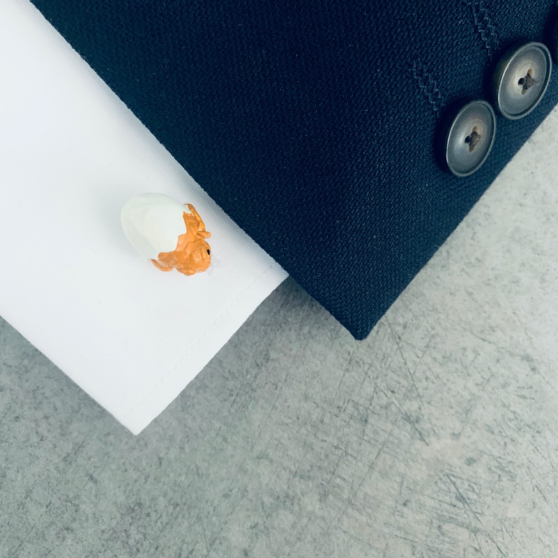 Manžetové knoflíčky Želvička ve vajíčku 