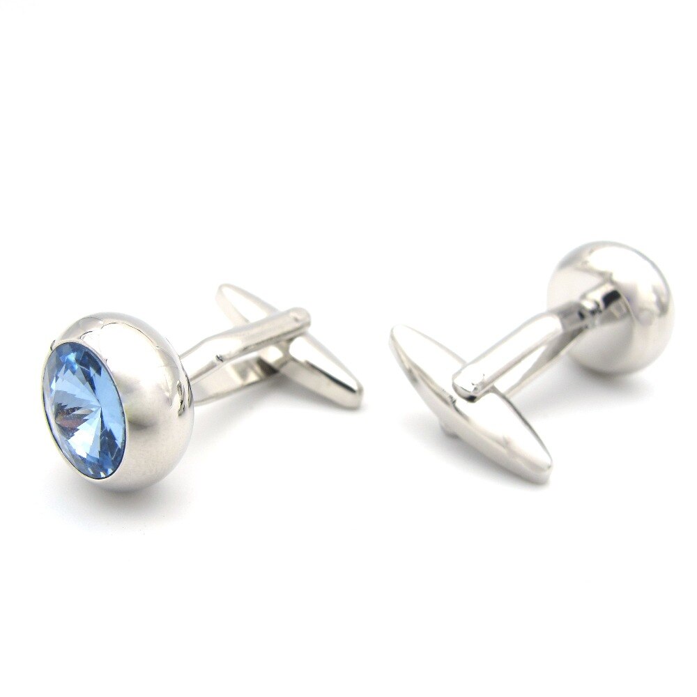 Manžetové knoflíčky modrý Crystal dot 