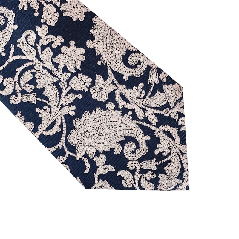 Růžovo - modrá kravata Marks Spencer Paisley 