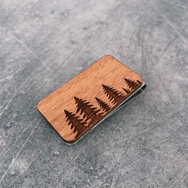Dřevěná spona na peníze Wood Les