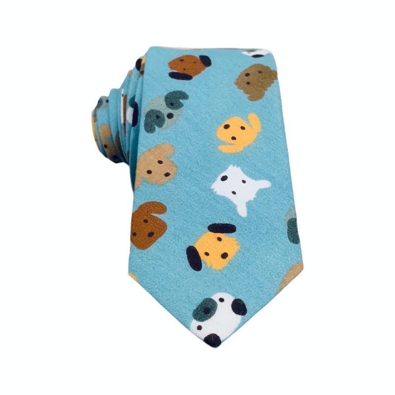 Modrá kravata Pejsci 