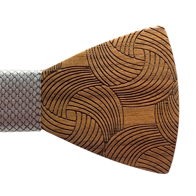 Dřevěný pánský motýlek Ball Plaid 