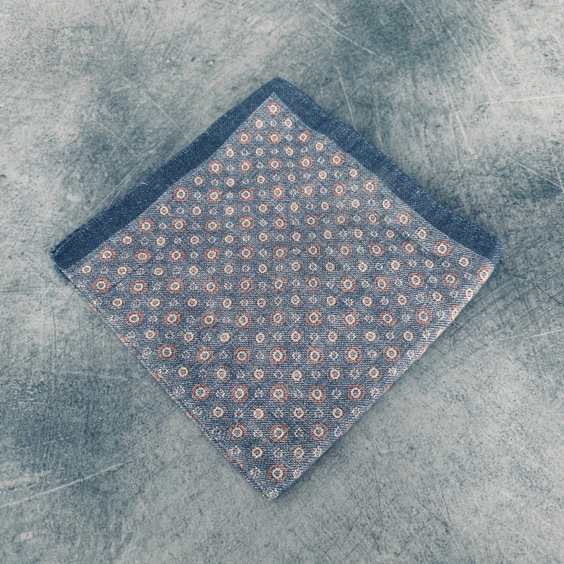 Modrý kapesník do saka Blažek Circle 