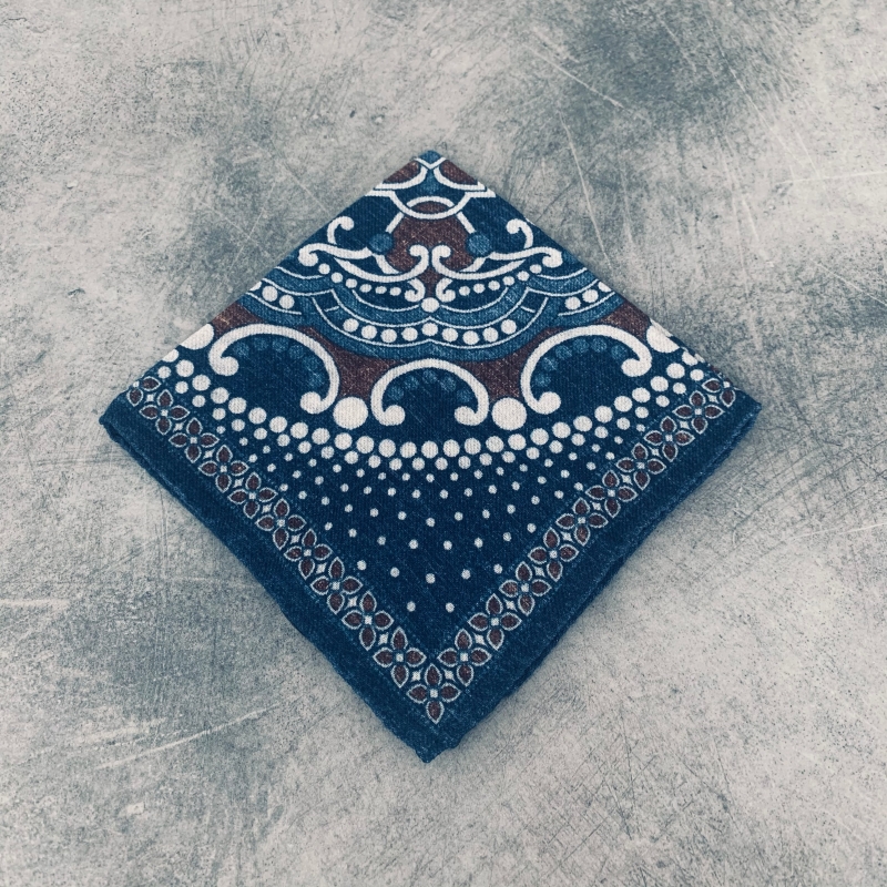 Modrý kapesník do saka Blažek Ornament