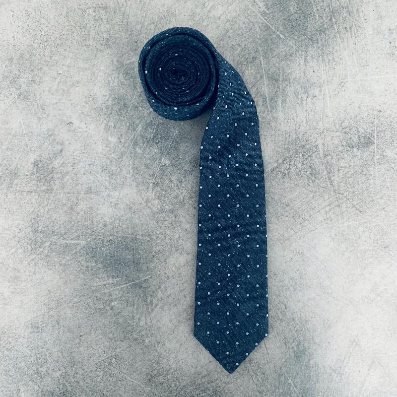 Modrá kravata Blažek Dots