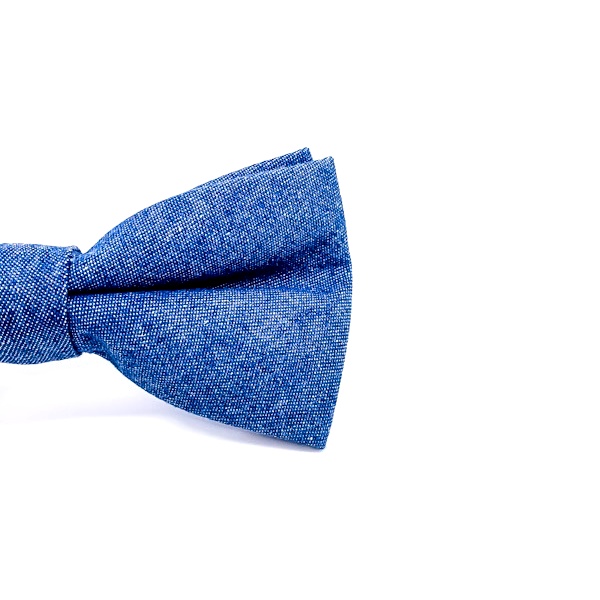Světle modrý pánský motýlek Denim 