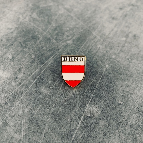 Zlatá brož Znak města Brno