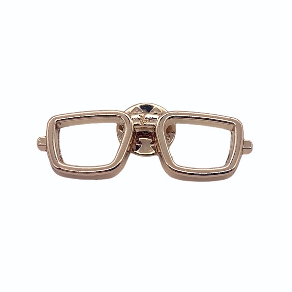 Zlatá brož Hranaté brýle 