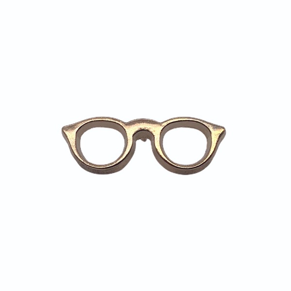 Zlatá brož Kulaté brýle 
