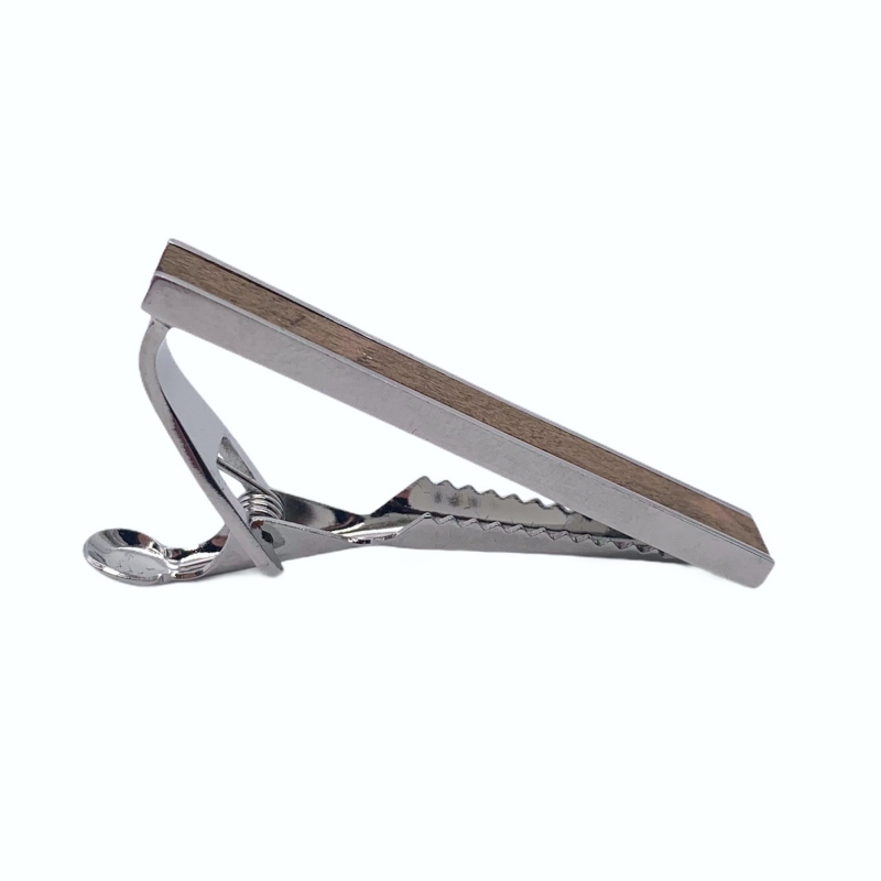 Dřevěná spona na kravatu Brown wood 