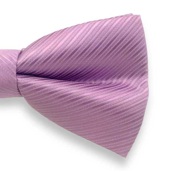 Fialový pánský motýlek Stripes