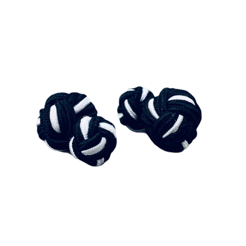 Černo - bílé manžetové knoflíčky Big Ball 