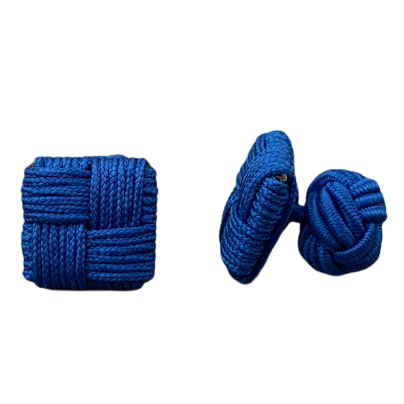 Modré manžetové knoflíčky Ball Square