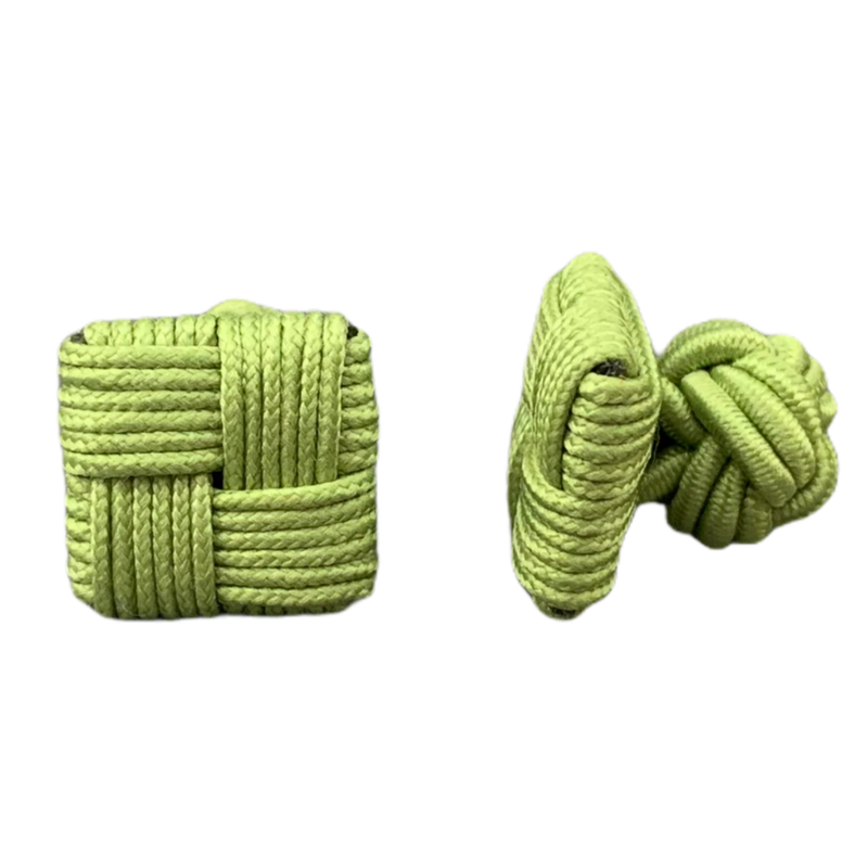 Zelené manžetové knoflíčky Ball Square