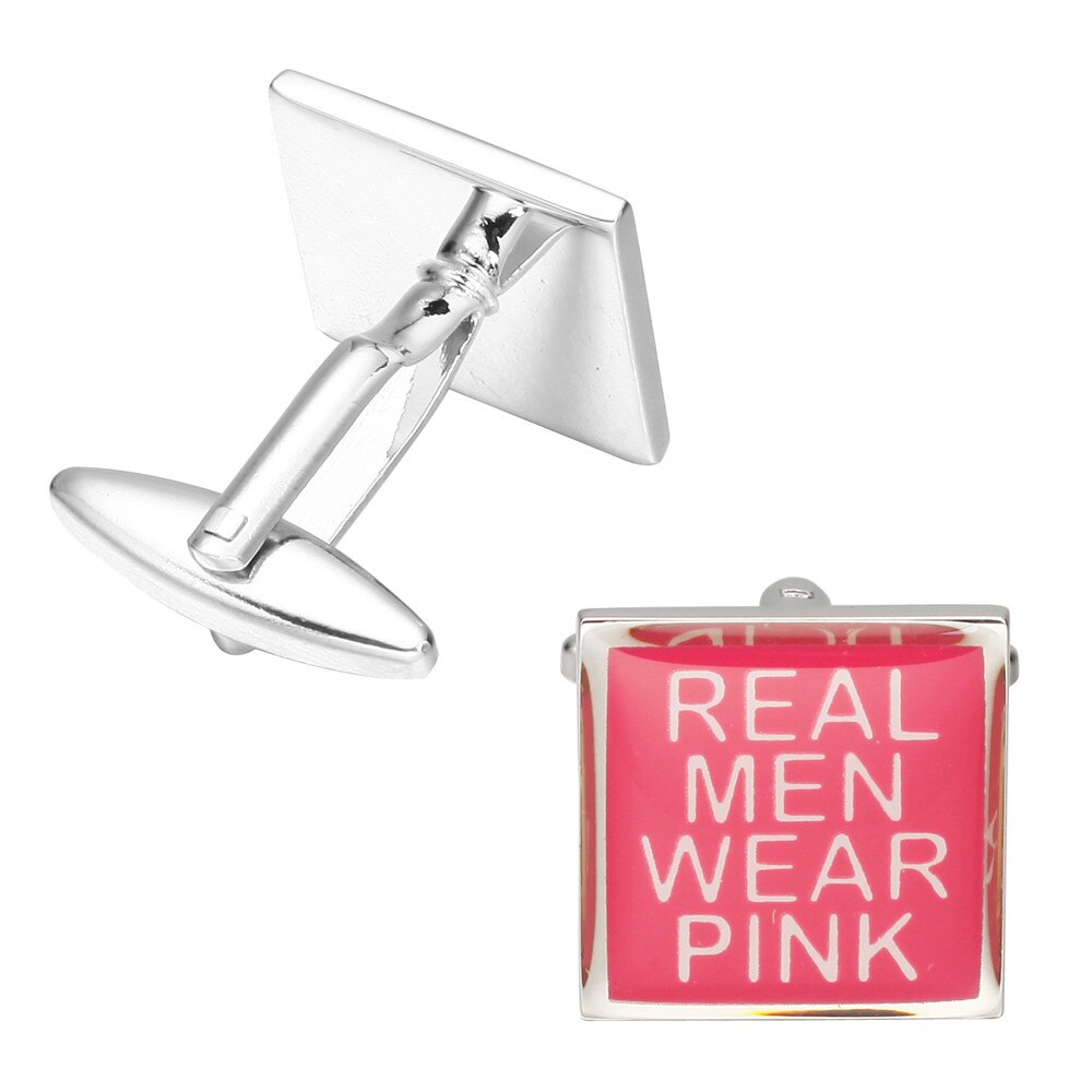 Manžetové knoflíčky Real men wear pink 