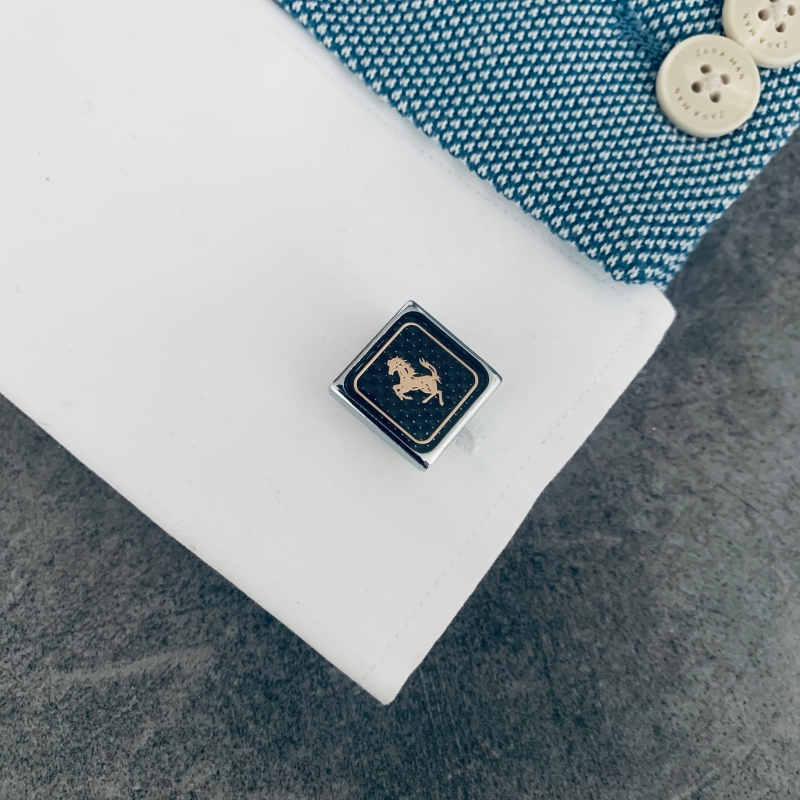 Manžetové knoflíčky Vzpínající se kůň I.  