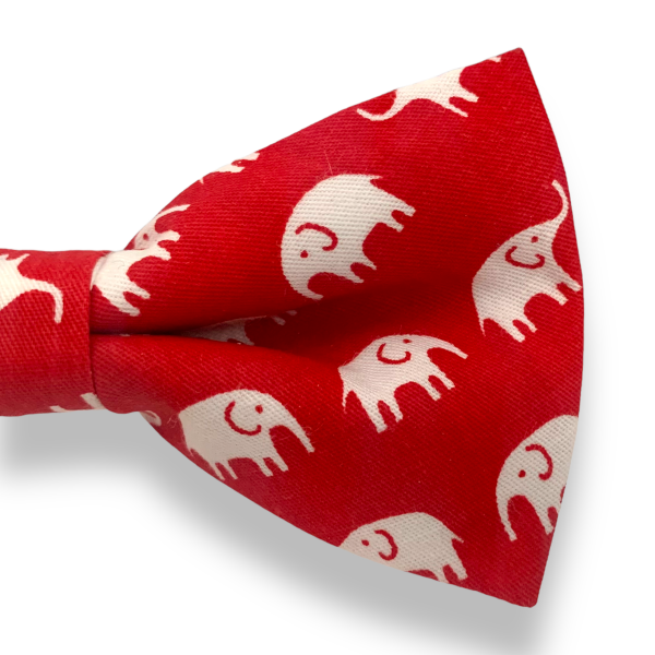 Červeno - bílý motýlek Slon 